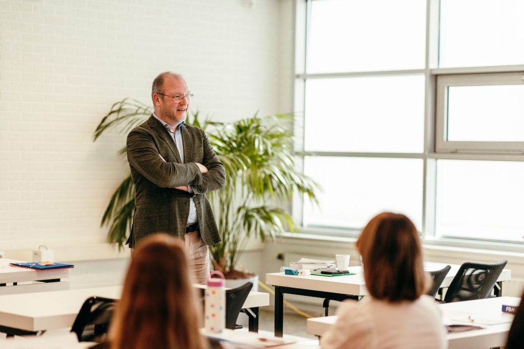 FBN docent voor de cursuszaal